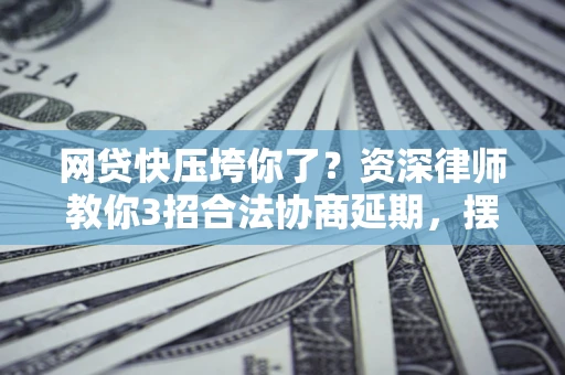 武汉网贷快压垮你了？资深律师教你3招合法协商延期，摆脱暴力催收！