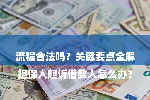 武汉

担保人起诉借款人怎么办？流程合法吗？关键要点全解析